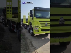 Sinotruk Howo 40 Ft 30 Ton Flatbed Cargo Truck Dengan Kontainer Lock