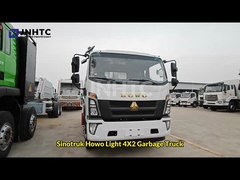High Speed Baru HOWO 6 Roda 5-15cbm Trash Bin Membersihkan Truk Sampah