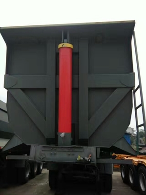 70T High Speed ​​Tipper Truk Semi Trailer Untuk Penambangan Dan Konstruksi 25-45 CBM