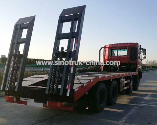 12 Roda Truk Derek Flatbed Derek / Truk Komersial Berat Dengan Platfrom