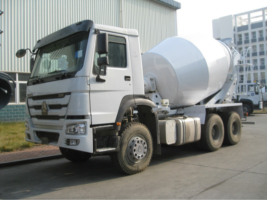 10 Wheel 350hp 8cbm Truk Pengaduk Beton Volumetrik 6x4 Truk Semen Muka