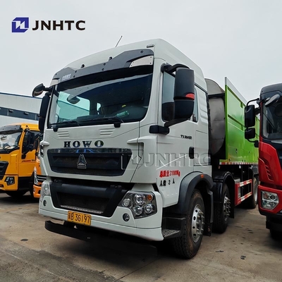 HOWO 8X4 350HP 12 roda dump truck chassis dengan sinkron kerikil penyegelan truk