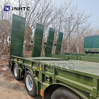 4 Axles Heavy Duty Hydraulic Gooseneck Lowboy Lowbed Semi Trailer Truk Truk Truk