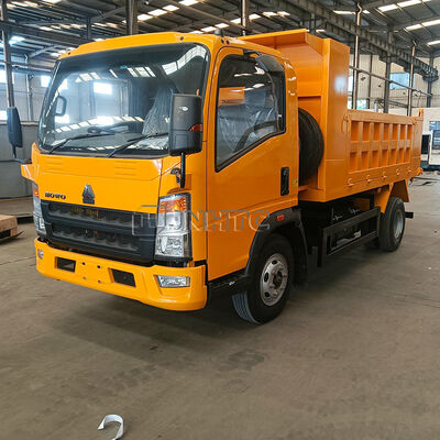 SINOTRUK HOWO 3-5 TON YN4102QBZL 116HP Euro2 Gerakan Kanan Listrik Truk Dump