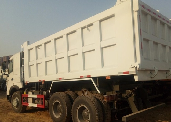 A7 Sinotruk Howo White Tugas Berat Dump Truck Sepuluh Roda 6 X 4 18M3 40 T
