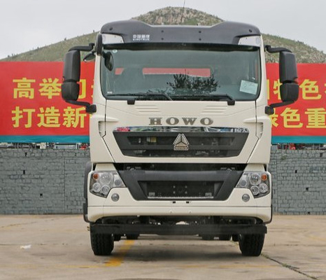 Warna Putih SINOTRUK HOWO 6X4 Truk Kargo Berat 290HP HF7 / HF9 Gandar Depan 40Ton