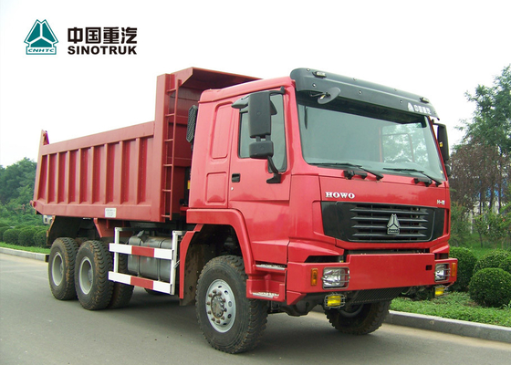 10 Roda 6x6 Roda Penuh Menggerakkan Truk Dump Tugas Berat Dengan Tangki Bahan Bakar 300 L