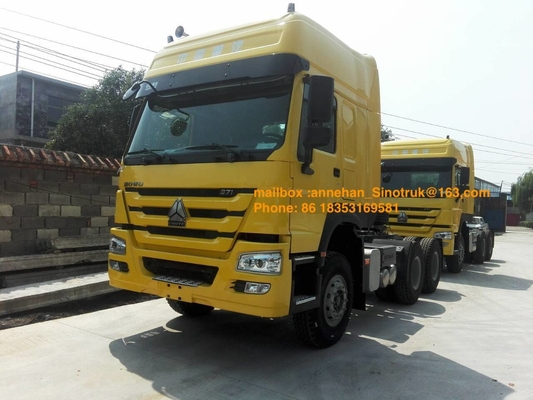 Hw79 Cabin Sinotruk Howo7 Tractor Truck 3 Sleepers 6x4 371hp Drive Tangan Kanan
