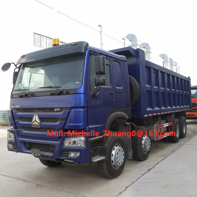 Sinotruk Howo 8 * 4 Tugas Berat Truk Tipper Tenaga Kuda 371hp