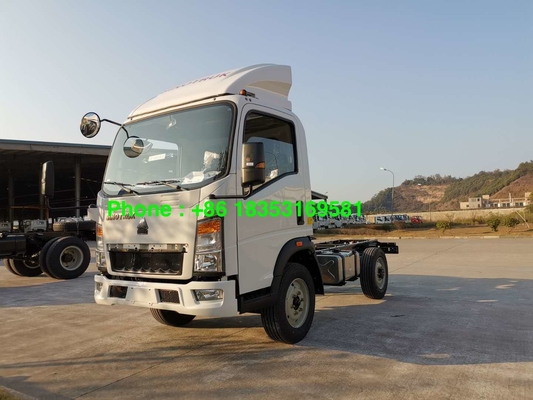 4x2 Euro 3 LHD 1880 Cabin 5T Light Cargo Truck Untuk Sayuran