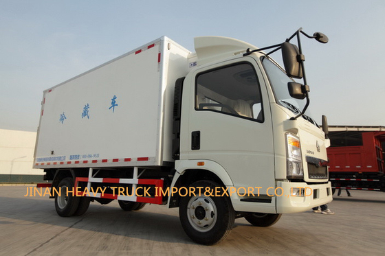 Truk Pendingin Tugas Ringan Howo 4X2 5 ton 60000kg 7 TON