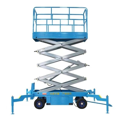 Angkat Platform Hidrolik 18-20M Pekerjaan Udara Angkat Gunting Self Propelled Mobile