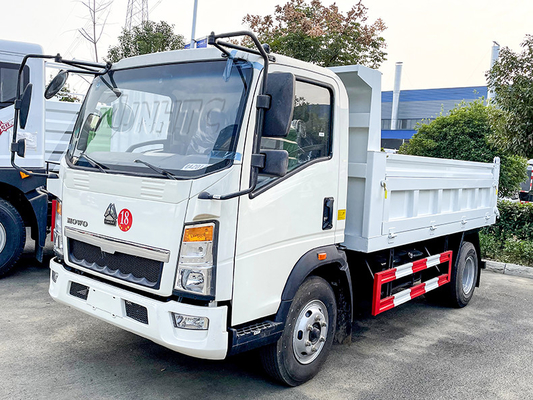 Sinotruk Howo Light Duty 4X2 Dump Truck 10 - 15 Ton Untuk Transportasi Kerikil Pasir Kapur