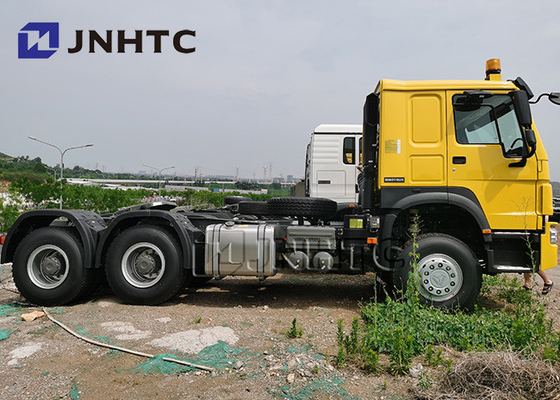 371HP Sinotruk HOWO 6X4 Truk Tipper Kuning 25 Ton