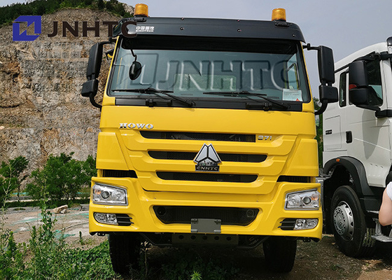 371HP Sinotruk HOWO 6X4 Truk Tipper Kuning 25 Ton