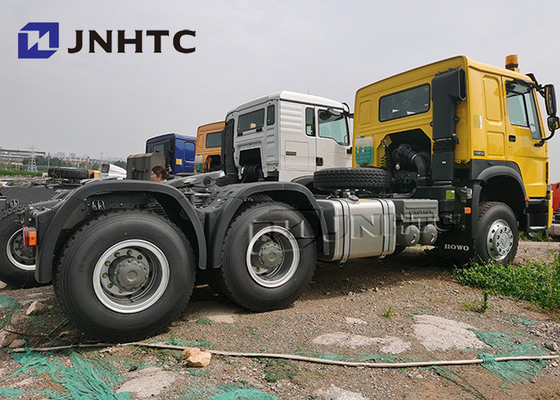 371HP Sinotruk HOWO 6X4 Truk Tipper Kuning 25 Ton
