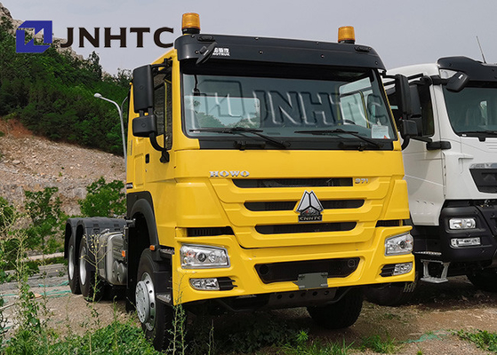 371HP Sinotruk HOWO 6X4 Truk Tipper Kuning 25 Ton