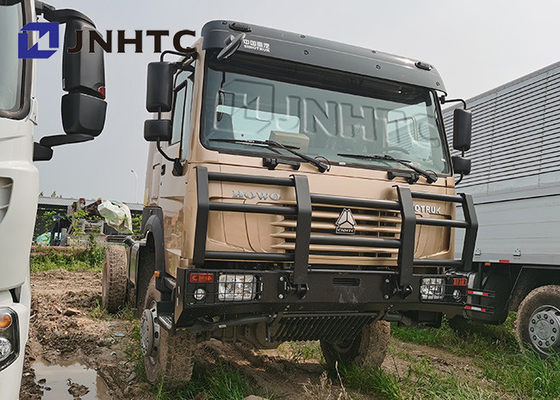 Camionetas HOWO 4x4 Truk Kargo Diesel Lapis Baja LHD Atau RHD