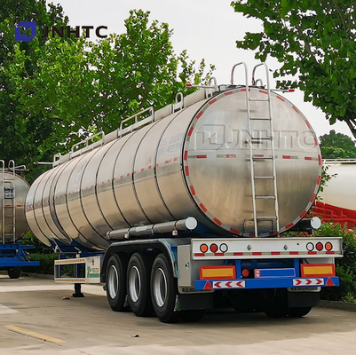 3 Gandar Tangki Minyak Air Bensin Mentah Semi Trailer 45000L 50000Liter