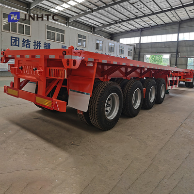 3 As 4 As 30t 40t Flatbed Flat Bed Kontainer Semi Trailer Untuk Afrika