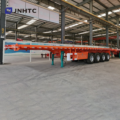 3 As 4 As 30t 40t Flatbed Flat Bed Kontainer Semi Trailer Untuk Afrika