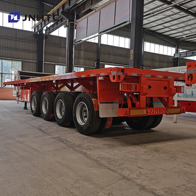3 As 4 As 30t 40t Flatbed Flat Bed Kontainer Semi Trailer Untuk Afrika