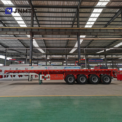 3 As 4 As 30t 40t Flatbed Flat Bed Kontainer Semi Trailer Untuk Afrika