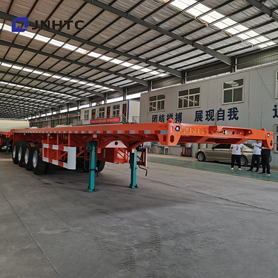 3 As 4 As 30t 40t Flatbed Flat Bed Kontainer Semi Trailer Untuk Afrika