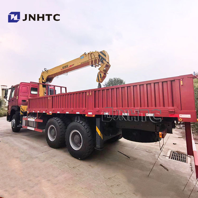 Sinotruk HOWO 6x4 Straight Arm Crane Truck 10 Roda 340hp 10 Ton