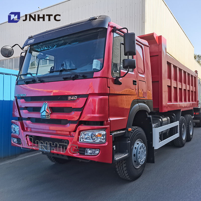 Truk dump berat angkat menengah 6X4 340HP Truk tipper 10 roda penggerak tangan kiri