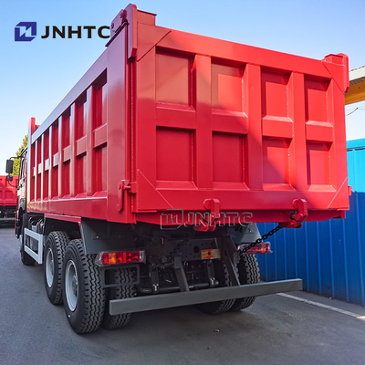 Truk dump berat angkat menengah 6X4 340HP Truk tipper 10 roda penggerak tangan kiri