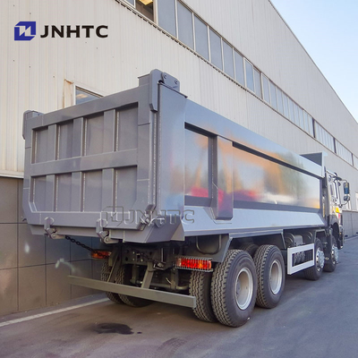 12 Wheeler Dump Truck Howo 31 Ton 8x4 380HP Penggerak Kiri