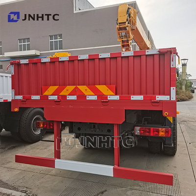 Howo 6x4 Straight Arm Crane Truck 10 Roda 340hp Kargo Dengan Crane Truck