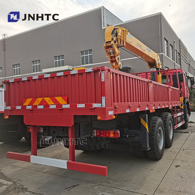 Howo 6x4 Straight Arm Crane Truck 10 Roda 340hp Kargo Dengan Crane Truck