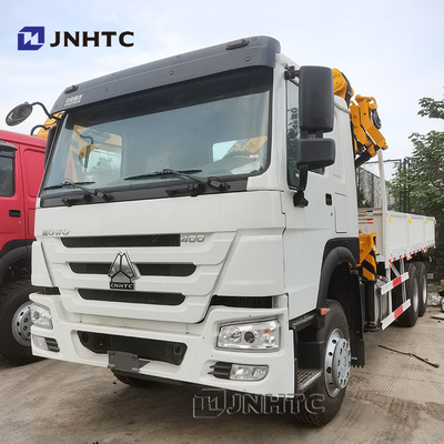 Semua Rotasi Howo Lengan Lipat 6x4 400hp 10-20T Kargo Dengan Crane