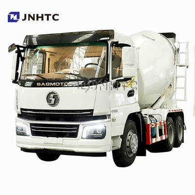 New Shacman E6 Beton Mixer Truck Putih Warna 6x4 10Wheels 6cbms