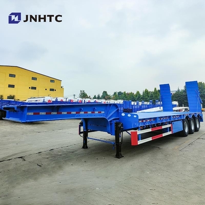 Produk Baru 3 Axles Gooseneck Low Bed Semi Trailer Disesuaikan Dan Baik