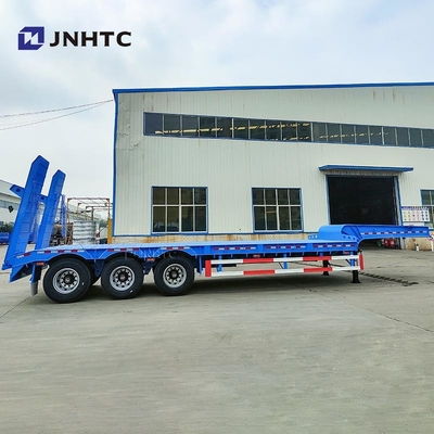 Produk Baru 3 Axles Gooseneck Low Bed Semi Trailer Disesuaikan Dan Baik