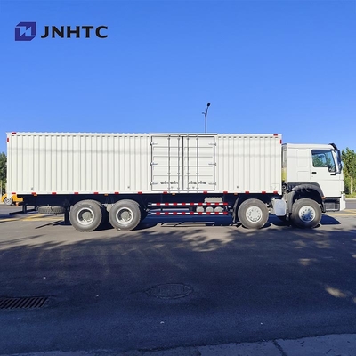 Sinotruk Howo Truk Kargo 7.2m Van Kargo Truk 8*4 400HP 12wheeler Produk terbaik