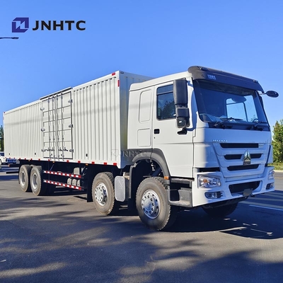 Sinotruk Howo Truk Kargo 7.2m Van Kargo Truk 8*4 400HP 12wheeler Produk terbaik