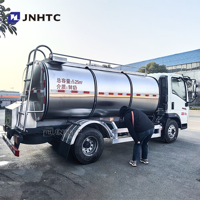 Harga pabrik 5 Cbms truk tangki air untuk transportasi susu segar