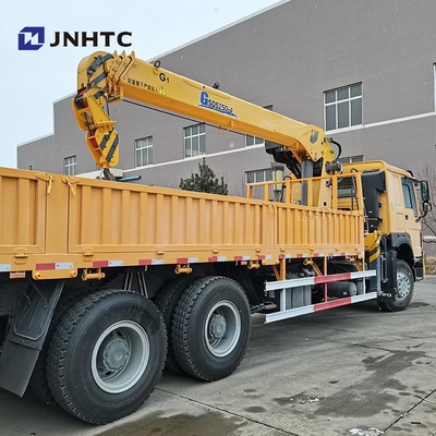 Howo Straight Arm Cargo Dengan Truk Crane 6x4 10 Roda 380hp 10T Harga yang baik