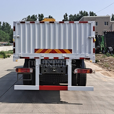 Sinotruk baru Howo pagar truk kargo 10 ton lipat crane 12 roda 400hp Dijual