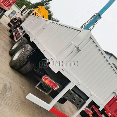 Sinotruk baru Howo pagar truk kargo 10 ton lipat crane 12 roda 400hp Dijual