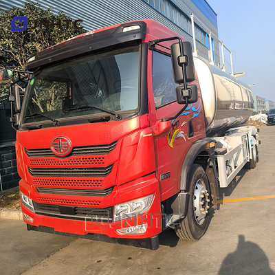 FAW Tank Bahan Bakar Truk Tanker Minyak 4X2 5M3 6 Roda Tahan Cuaca Dengan Struktur Kerangka Baja