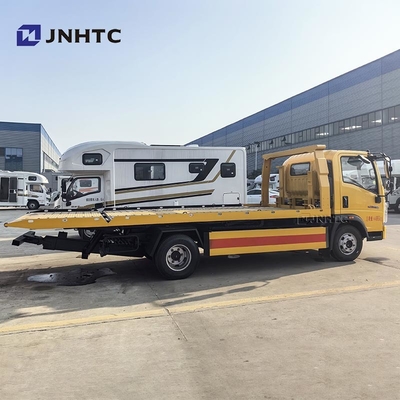 Howo Flatbed Wrecker 4 * 2 3ton 5 ton 160HP Jalan pemulihan Wrecker Truk Harga yang baik
