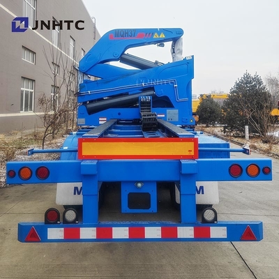 New China Official Truck Container Side Lifter Lowbed Semi-Trailer Dengan Crane Kualitas Tinggi