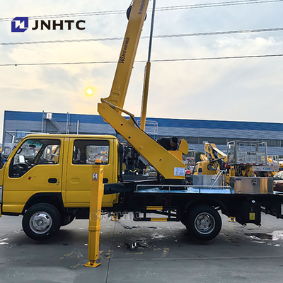 Kondisi terbaik Cahaya 14m Telescopic Boom Air Ladder Kendaraan Kerja Udara