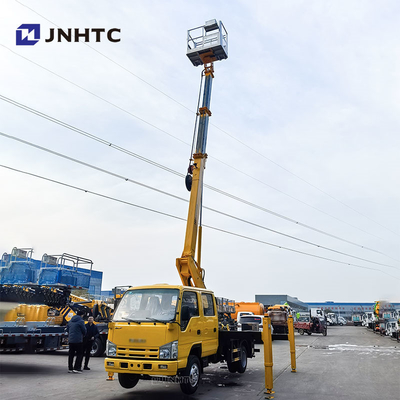 Kondisi terbaik Cahaya 14m Telescopic Boom Air Ladder Kendaraan Kerja Udara