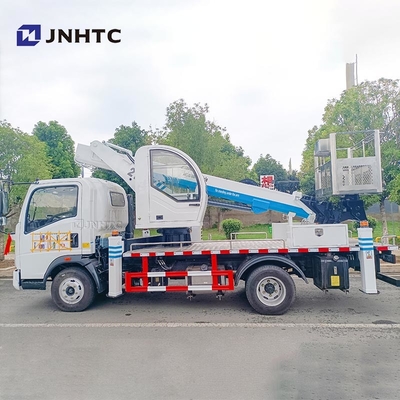 HOWO 4x2 20m truk dipasang platform kerja udara lipat Knuckle Boom platform kerja udara truk